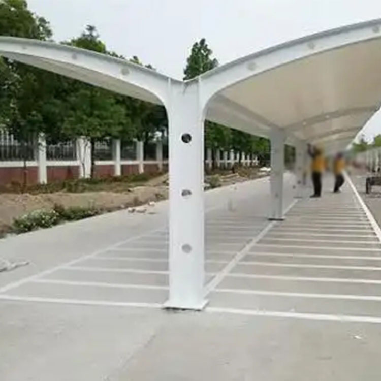 沿河膜结构电动车棚