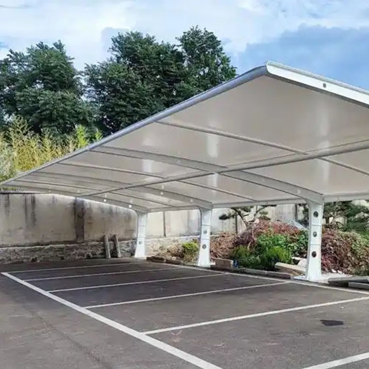 沿河膜结构汽车棚