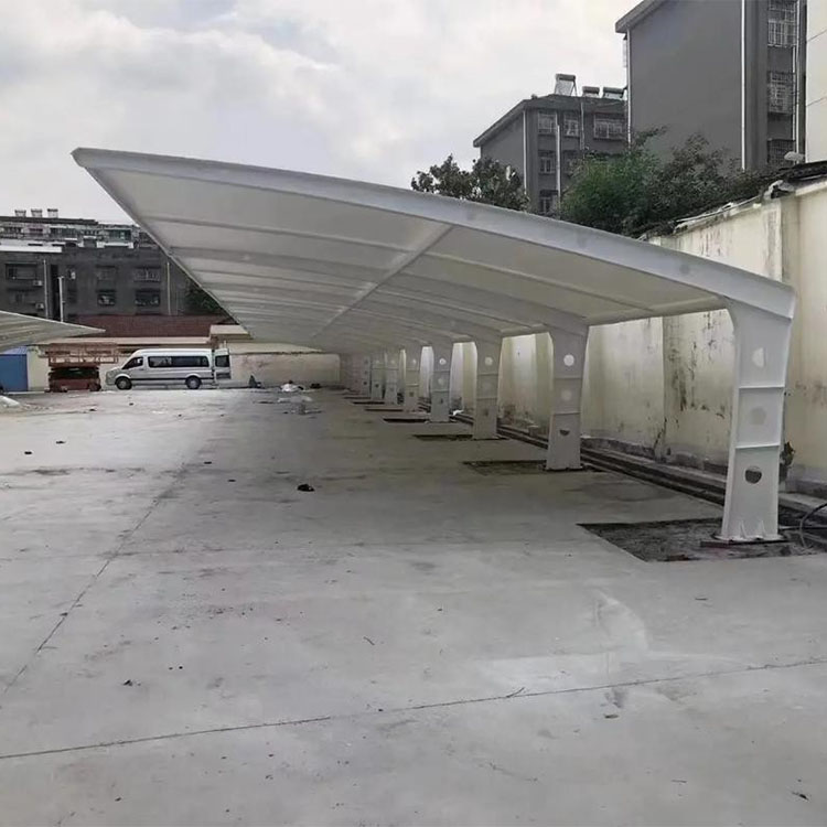 沿河膜结构汽车棚